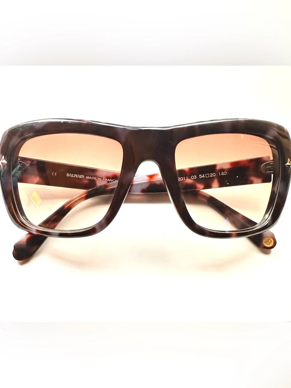 Balmain Tortoiseshell Acetate Sunglasses